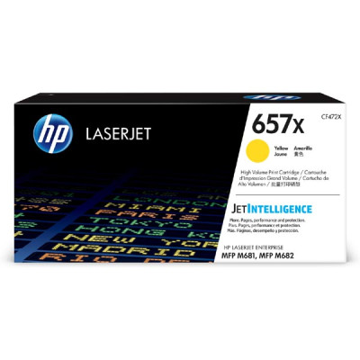 HP CF472X (657X), originálny toner, žltý