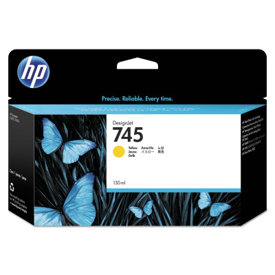 HP F9J96A, (745), originálny atrament, žltý, 130ml