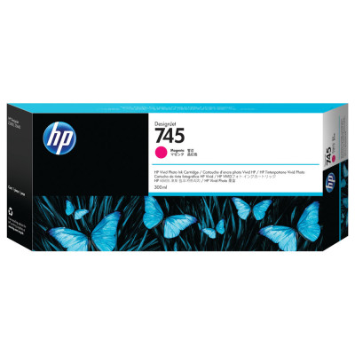 HP F9K01A (745), originálny atrament, purpurový, 300ml