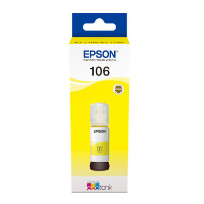 Epson T00R4 (C13T00R440, 106), originálny atrament, žltý, 70 ml