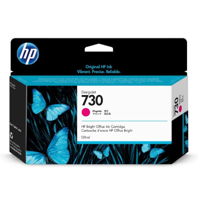 HP P2V63A (730), originálny atrament, purpurový, 130 ml