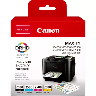 Canon PGI-2500CMYK (9290B004), originálny atrament, CMYK, Multipack