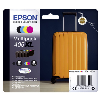 Epson T05H6 (C13T05H64010, 405XL), originálny atrament, CMYK, XL 4-pack