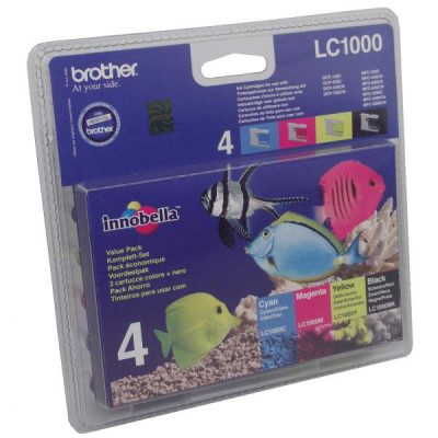 Brother LC-1000VALBP, originálny atrament, CMYK, 4-pack