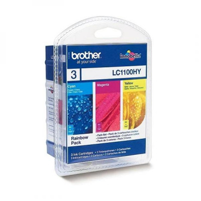 Brother LC-1100HYRBWBP, originálny atrament, CMY, 3-pack