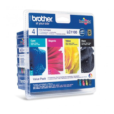 Brother LC-1100VALBP, originálny atrament, CMYK, 4-pack