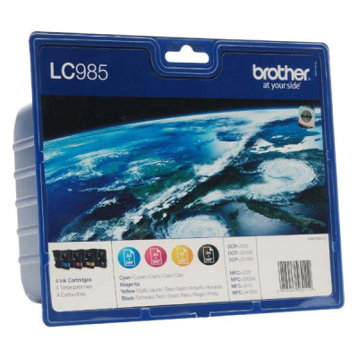 Brother LC-985VALBP, originálny atrament, CMYK, 4-pack