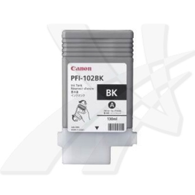 Canon PFI-102Bk (0895B001), originálny atrament, čierny, 130 ml