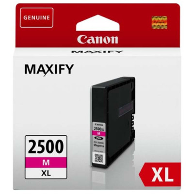 Canon PGI-2500M XL (9266B001), originálny atrament, purpurový, 19,3 ml, XL