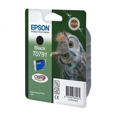 Epson T0791 (C13T079140), originálny atrament, čierny, 11,1 ml