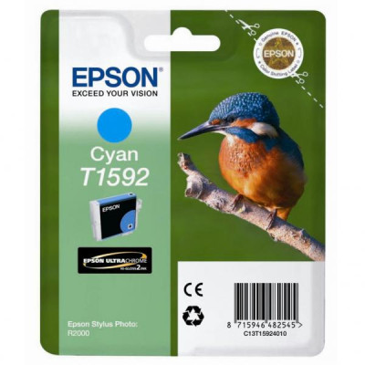 Epson T1592 (C13T15924010), originálny atrament, azúrový, 17 ml