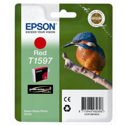 Epson T1597 (C13T15974010), originálny atrament, červený, 17 ml