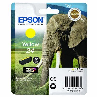 Epson T2424 (C13T24244010), originálny atrament, žltý, 4,6 ml