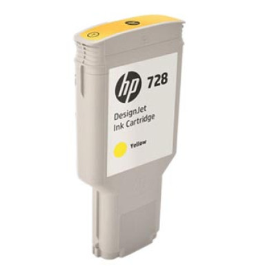 HP F9K15A (728), originálny atrament, žltý, 300 ml