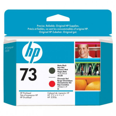 HP CD949A (73), originálna tlačová hlava, matne čierna/chromaticky červená, 130 ml