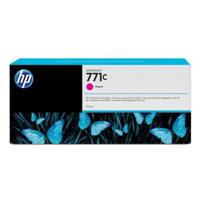 HP B6Y09A (771C), originálny atrament, purpurový, 775 ml