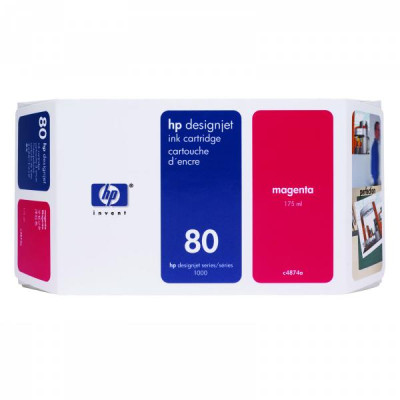 HP C4874A (80), originálny atrament, purpurový, 175 ml