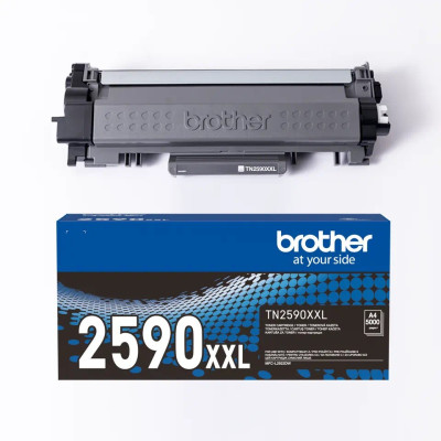 Brother TN-2590XXL, originálny toner, čierny