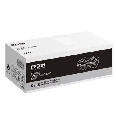 Epson C13S050710, originálny toner, čierny, 2-pack