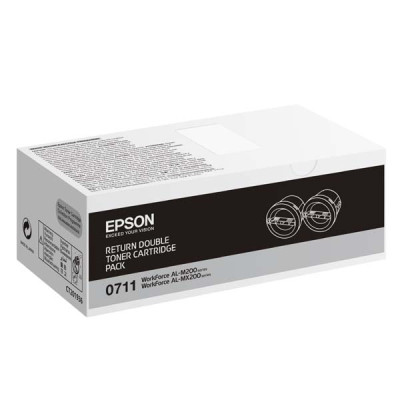 Epson C13S050711, originálny toner, čierny, 2-pack