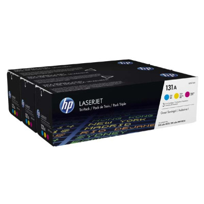 HP U0SL1AM (131A), originálny toner, CMY, 3-pack