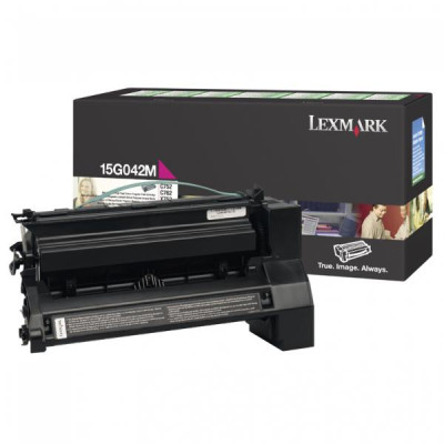 Lexmark 15G042M, originálny toner, purpurový