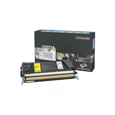 Lexmark C5200YS, originálny toner, žltý