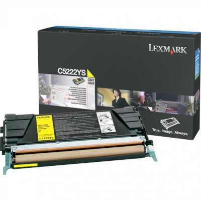 Lexmark C5222YS, originálny toner, žltý