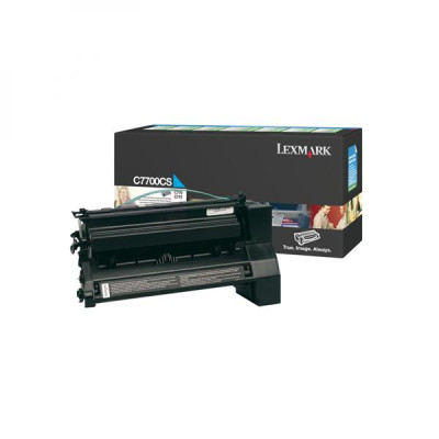 Lexmark C7700CS, originálny toner, azúrový