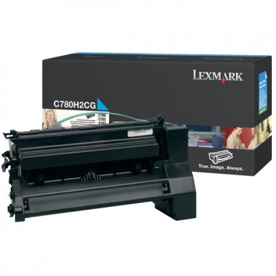 Lexmark C780H2CG, originálny toner, azúrový