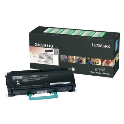 Lexmark X463H11G, originálny toner, čierny