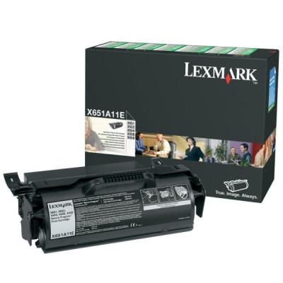 Lexmark X651A11E, originálny toner, čierny