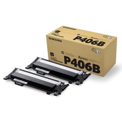 Samsung CLT-P406B (SU374A), originálny toner, čierny, 2-pack