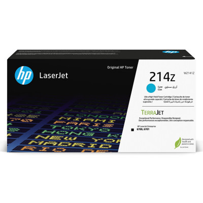 HP W2141Z (214Z), originálny toner, azúrový