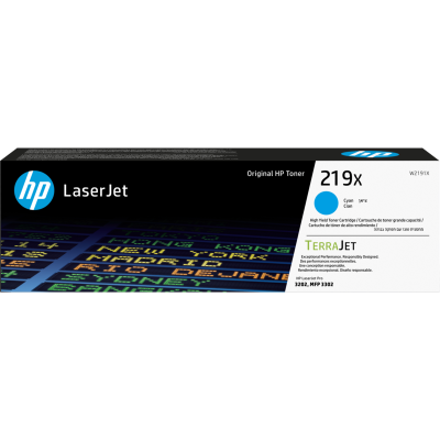 HP W2191X (219X), originálny toner, azúrový