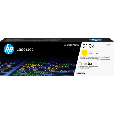 HP W2192X (219X), originálny toner, žltý